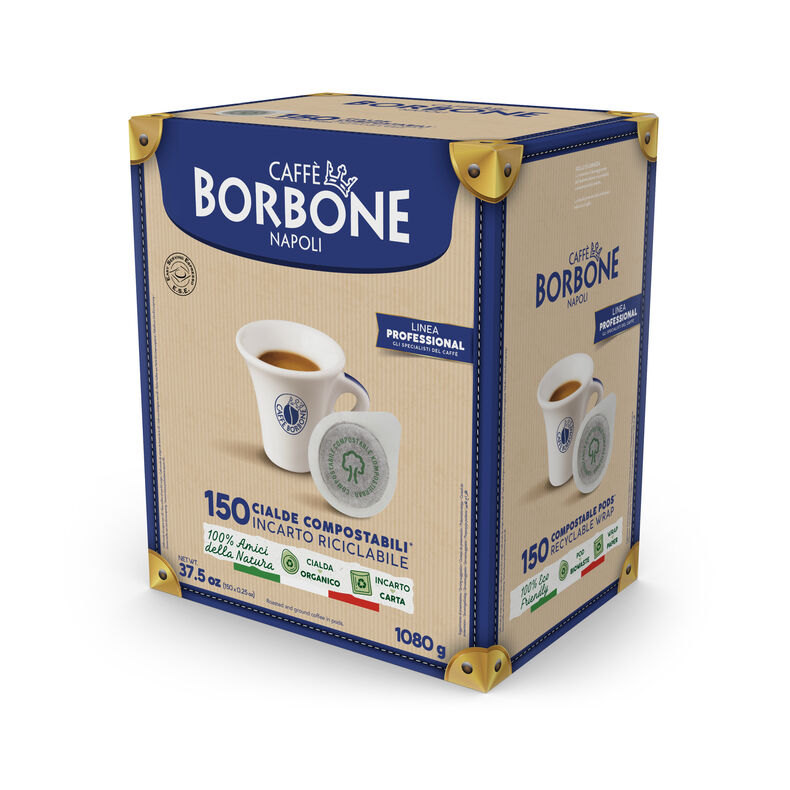 Cialda caffè Borbone ESE 44mm in filtrocarta miscela nera confezione risparmio